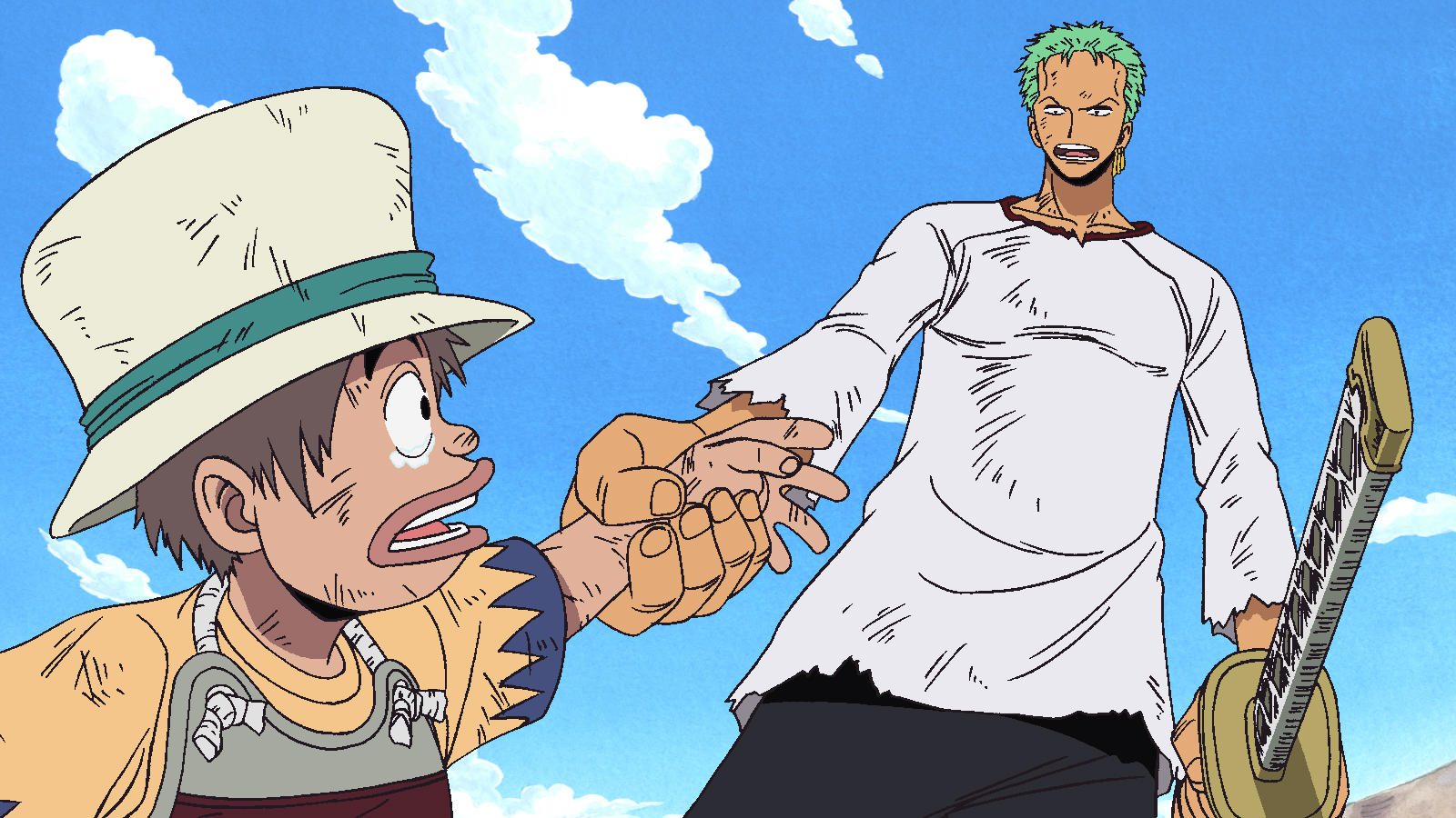 135. Zoro pirata-ehiztaria, ezpatari alderraia